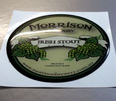Cut to Shape Domed Sticker