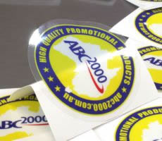 Clear Stickers with White Ink