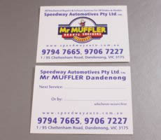 Double Side Automotive Lube Service Sticker